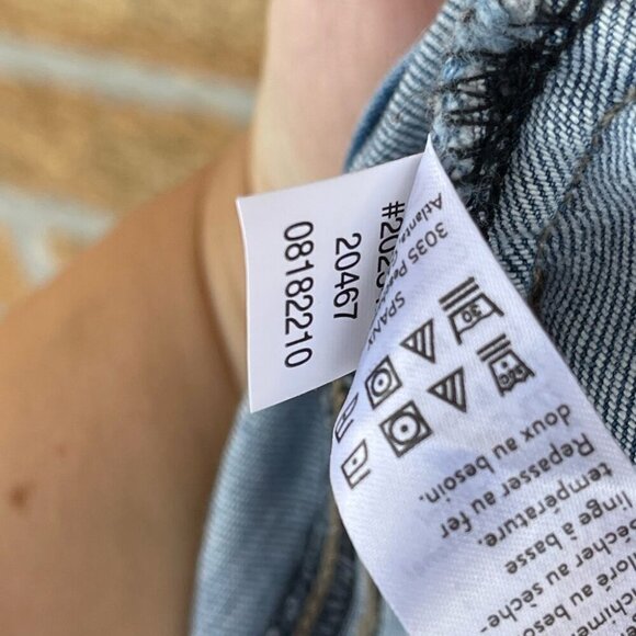 SPANX Distressed Skinny Jeans with Side Stripe Large - Picture 8 of 9